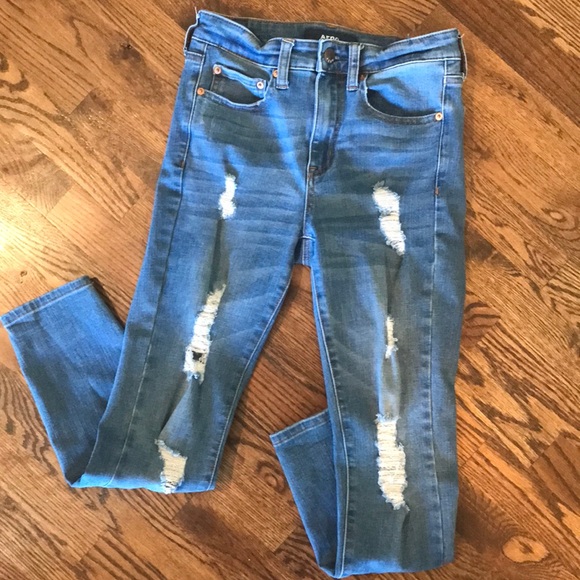 AERO High Rise Distressed Jegging - Picture 2 of 10